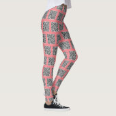 Uw QR-code scant roze Leggings of kiest kleuren (Rechts)
