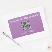 Uw QR-code Scantekst en Colors Sticker (Envelop)