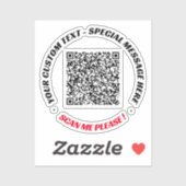 Uw QR-code Scantekst en Colors Sticker (Vel)