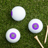 Uw QR-code Scantekst en kleuren Golf Balls Golfballen (Insitu Gras)