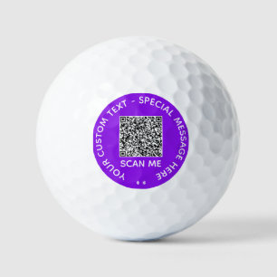 Uw QR-code Scantekst en kleuren Golf Balls Golfballen