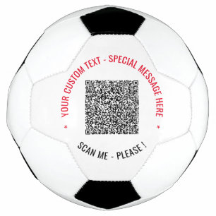 Uw QR-code Scantekst en kleuren Voetbal