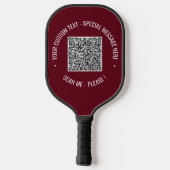 Uw QR-code Scantekst Kleuren Pickleball-peddel Pickleball Paddle (Achterkant)