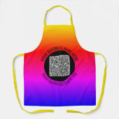 Uw QR Code Schort met Aangepaste Tekst (Voorkant)