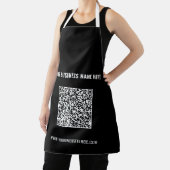 Uw QR Code Schort met Aangepaste Tekst en Kleur (Insitu)