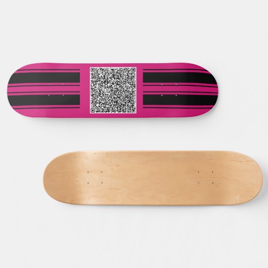 Uw QR Code Skateboard Sjabloon Aangepaste kleur (Horizontaal)