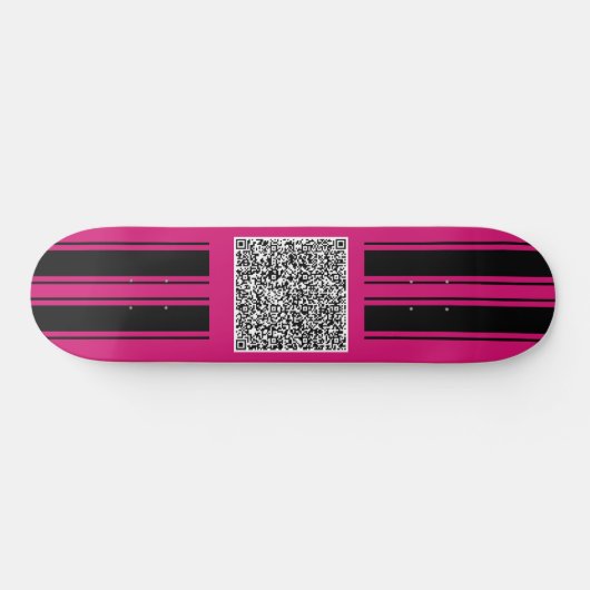 Uw QR Code Skateboard Sjabloon Aangepaste kleur (Horizontaal)