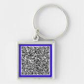 Uw QR Code Sleutelhanger Aangepaste kleur aanpasse (Voorkant)