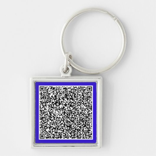 Uw QR Code Sleutelhanger Aangepaste kleur aanpasse (Voorkant)