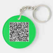 Uw QR Code Sleutelhanger aangepaste kleuren aanpas (Achterkant)