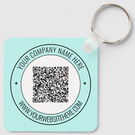 Uw QR Code Sleutelhanger met aangepaste tekst en k (Achterkant)