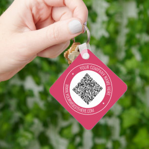 Uw QR-code Sleutelhangers met aangepaste tekst en 