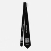 Uw QR Code Stropdas met aangepaste tekst en kleure (Achterkant)