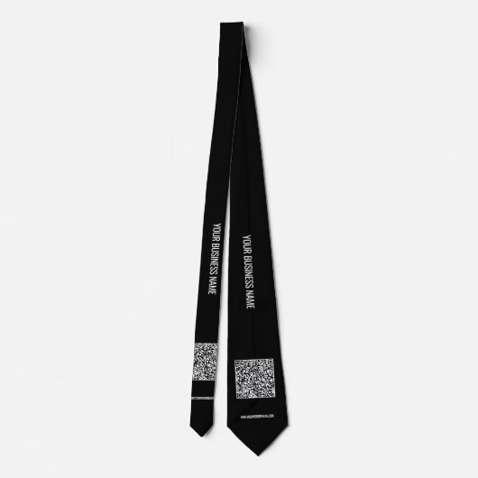 Uw QR Code Stropdas met aangepaste tekst en kleure (Achterkant)