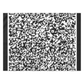 Uw QR-code tafelkleed Aangepaste kleuren (Voorkant (Horizontaal))
