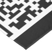 Uw QR-code tafelkleed Aangepaste kleuren (Gekanteld)