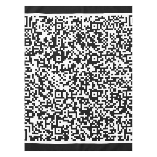 Uw QR-code tafelkleed Aangepaste kleuren (Voorkant)