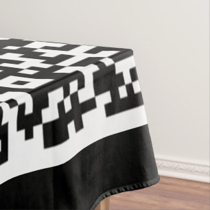 Uw QR-code tafelkleed Aangepaste kleuren