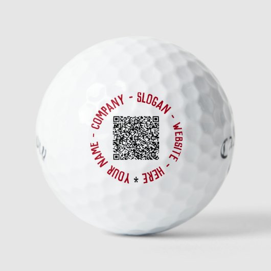 Uw QR-code tekst gepersonaliseerde golfballen voor (Voorkant)