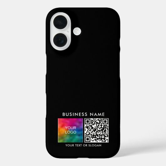 Uw QR-code Upload uw eigen zakelijke Logo Apple Case-Mate iPhone Case (Achterkant)