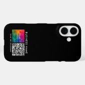 Uw QR-code Upload uw eigen zakelijke Logo Apple Case-Mate iPhone Case (Achterkant (horizontaal))