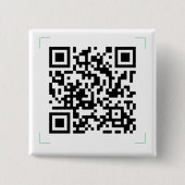 Uw QR-code Vierkante Button 5,1 Cm (Voorkant)