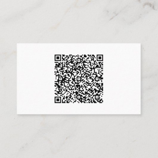 Uw QR Code Visitekaartje Aangepaste kleur en lette (Achterkant)