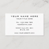 Uw QR Code Visitekaartje Aangepaste kleur en lette (Voorkant)