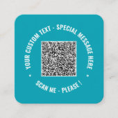 Uw QR-code Visitekaartjes Sjabloon Kleuren kiezen (Voorkant)