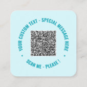 Uw QR-code Visitekaartjes Sjabloon Kleuren kiezen (Achterkant)