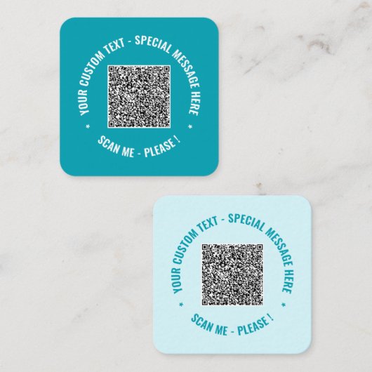 Uw QR-code Visitekaartjes Sjabloon Kleuren kiezen (Voorkant / Achterkant)