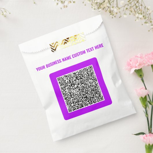 Uw QR-code voorkeurstas voorbeeld met aangepaste t Bedankzakje (Gezegeld)