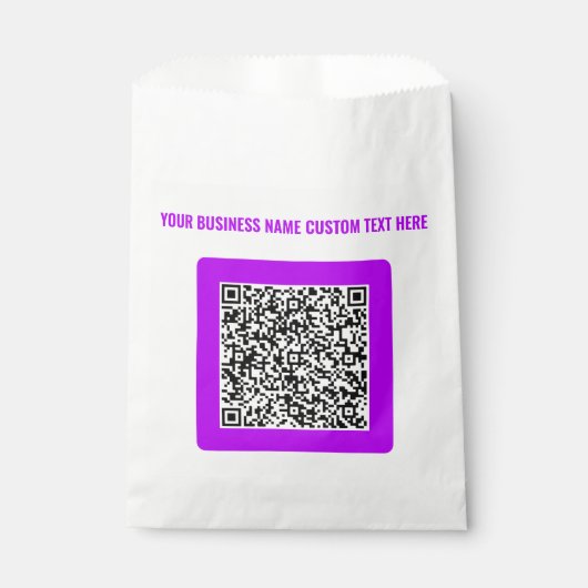 Uw QR-code voorkeurstas voorbeeld met aangepaste t Bedankzakje (Voorkant)