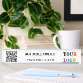 Uw QR-code Zakelijk Logo Aangepaste Tekst Promotio Naambordje