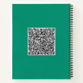 Uw QR-code Zakelijk Notitieboek Voorbeeld (Achterkant)