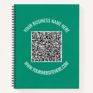 Uw QR-code Zakelijk Notitieboek Voorbeeld