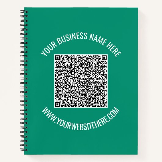 Uw QR-code Zakelijk Notitieboek Voorbeeld (Voorkant)