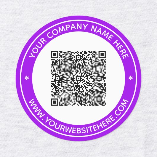 Uw QR-code Zakelijke Productlabels Sjabloon Labels (Design 2)