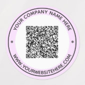 Uw QR-code zakelijke productlabelsjabloon Labels (Design 1)