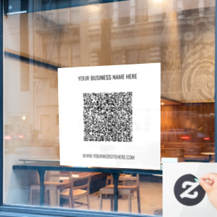 Uw QR-code Zakelijke Promotionele Raamstickers Raamsticker