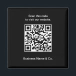 Uw QR-code zwart wit promotiebedrijf Magneet<br><div class="desc">Pas deze Black and White QR Code Promotional Business Magnet aan om een uniek en memorabel promotioneel item voor uw bedrijf te creëer. De magneet heeft een strak zwart-wit ontwerp, waardoor hij visueel aantrekkelijk en modern is. U kunt de magneet personaliseren met uw eigen QR-code, die door klanten kan worden...</div>