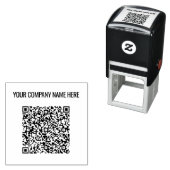 Uw QR-codeaftasten Douanetekst Zelfinking Stempel (In situ)