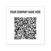 Uw QR-codeaftasten Douanetekst Zelfinking Stempel (Design)