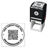 Uw QR-codeaftasten Douanetekst Zelfinking Stempel (In situ)