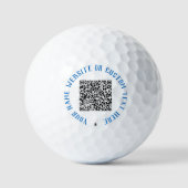 Uw QR-codeaftasten Douanetekstzegels Golfballen (Voorkant)