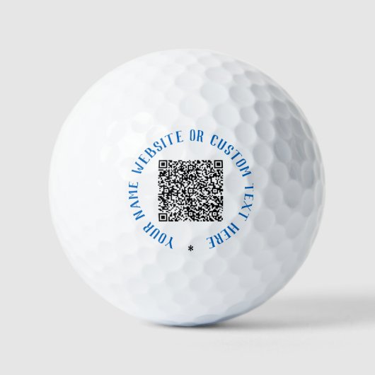 Uw QR-codeaftasten Douanetekstzegels Golfballen (Voorkant)
