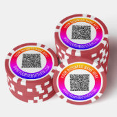 Uw QR-codeaftasten en de spaanders van de douanete Poker Chips (Opstapeling)