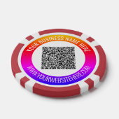 Uw QR-codeaftasten en de spaanders van de douanete Poker Chips (Enkel)