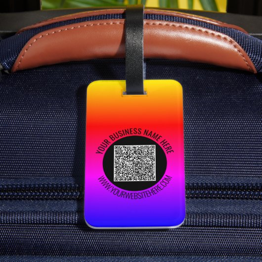 Uw QR-codeaftasten en Douanetekst Bagagelabel (Achter Insitu 4)