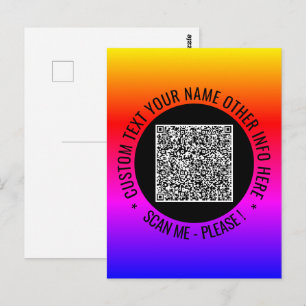 Uw QR-codeaftasten en Douanetekst Kaart
